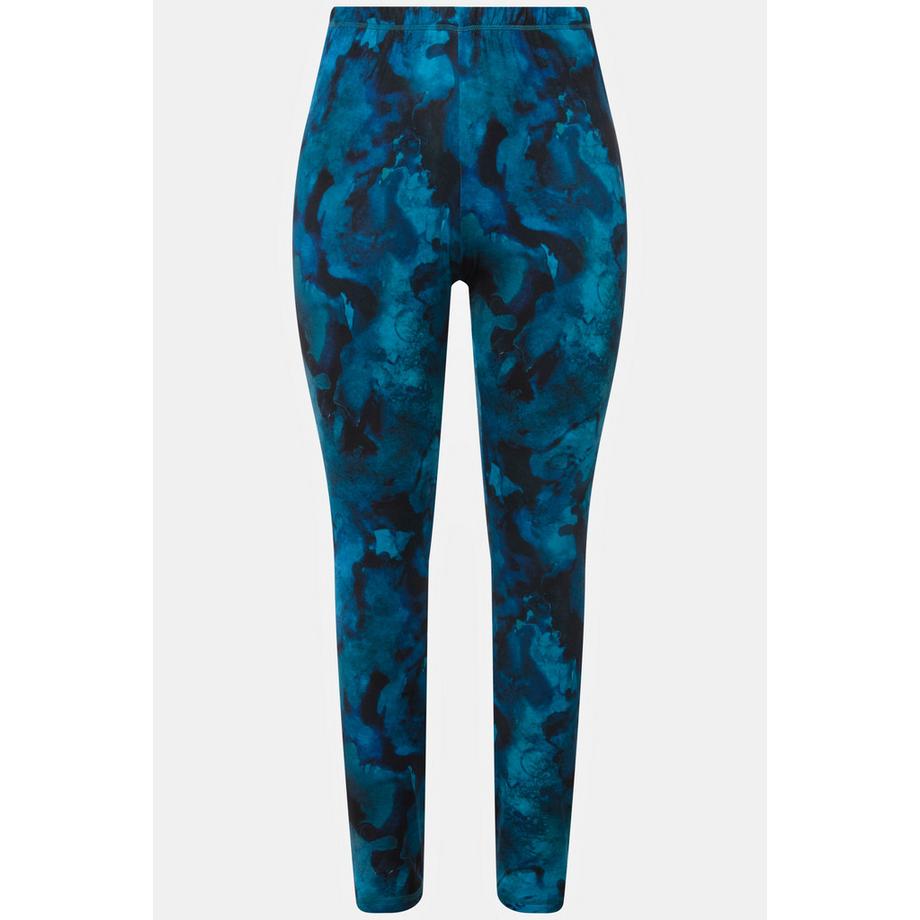 Ulla Popken Legging de ski recyclé à séchage rapide Imprimé All Over  