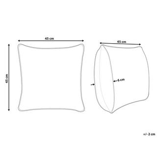 Beliani Dekokissen aus Baumwolle Modern DILLENIA  