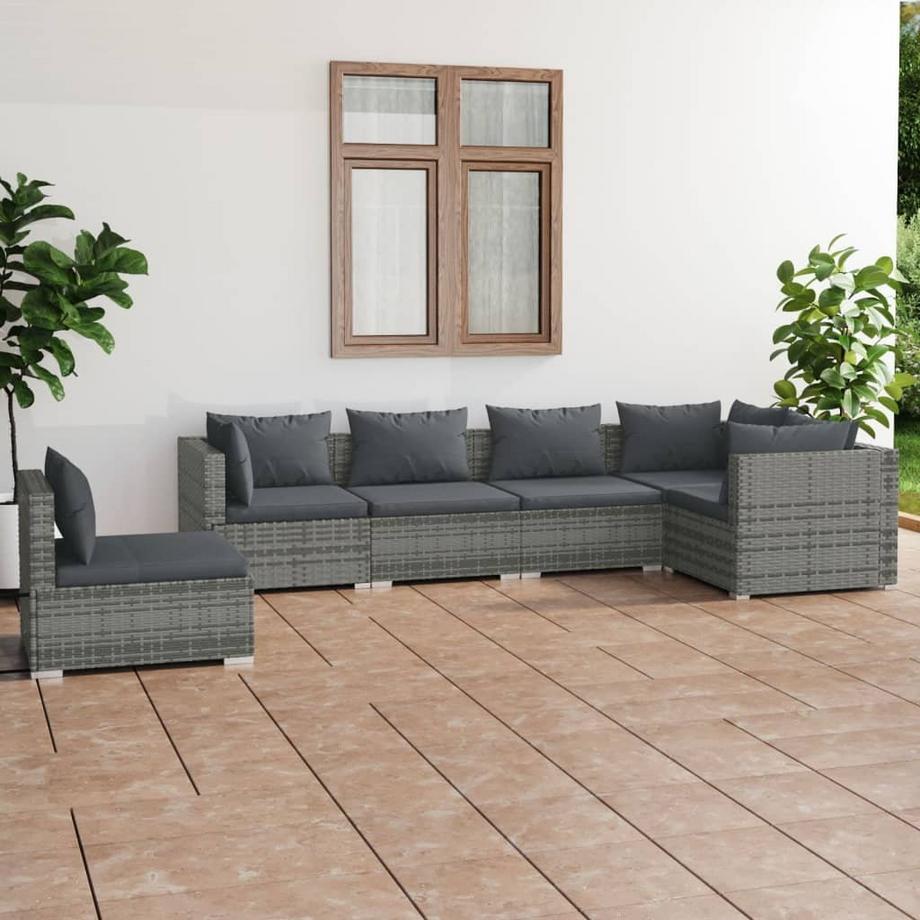VidaXL Garten-lounge-set poly-rattan  