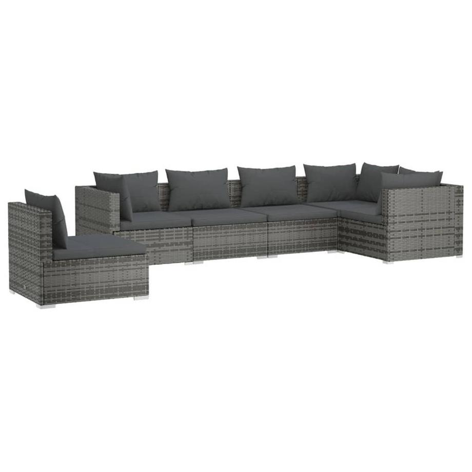 Garten-lounge-set poly-rattan