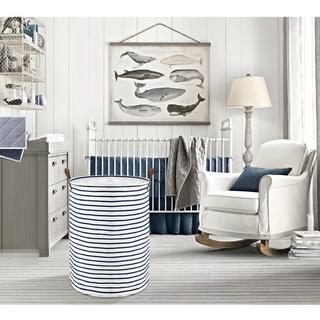 Alopini Faltbare runde Aufbewahrungswäschekörbe, Baumwolle  