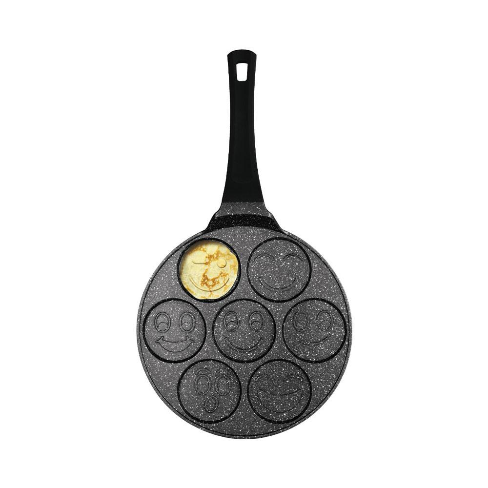 Berlinger Emoji Pancake Bratpfanne Ø26cm für 7 Stk. Black Rose Collection  