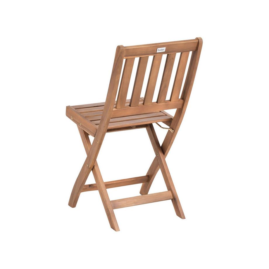 Beliani Set bistrot en Legno d'acacia certificato FSC® Rustico FEBBIO  