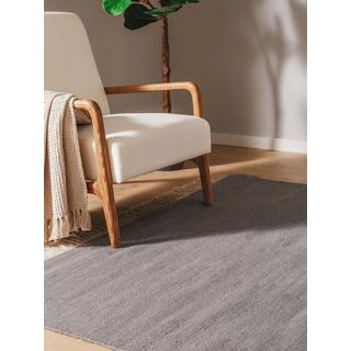 Benuta Tapis de laine Liv Gris  