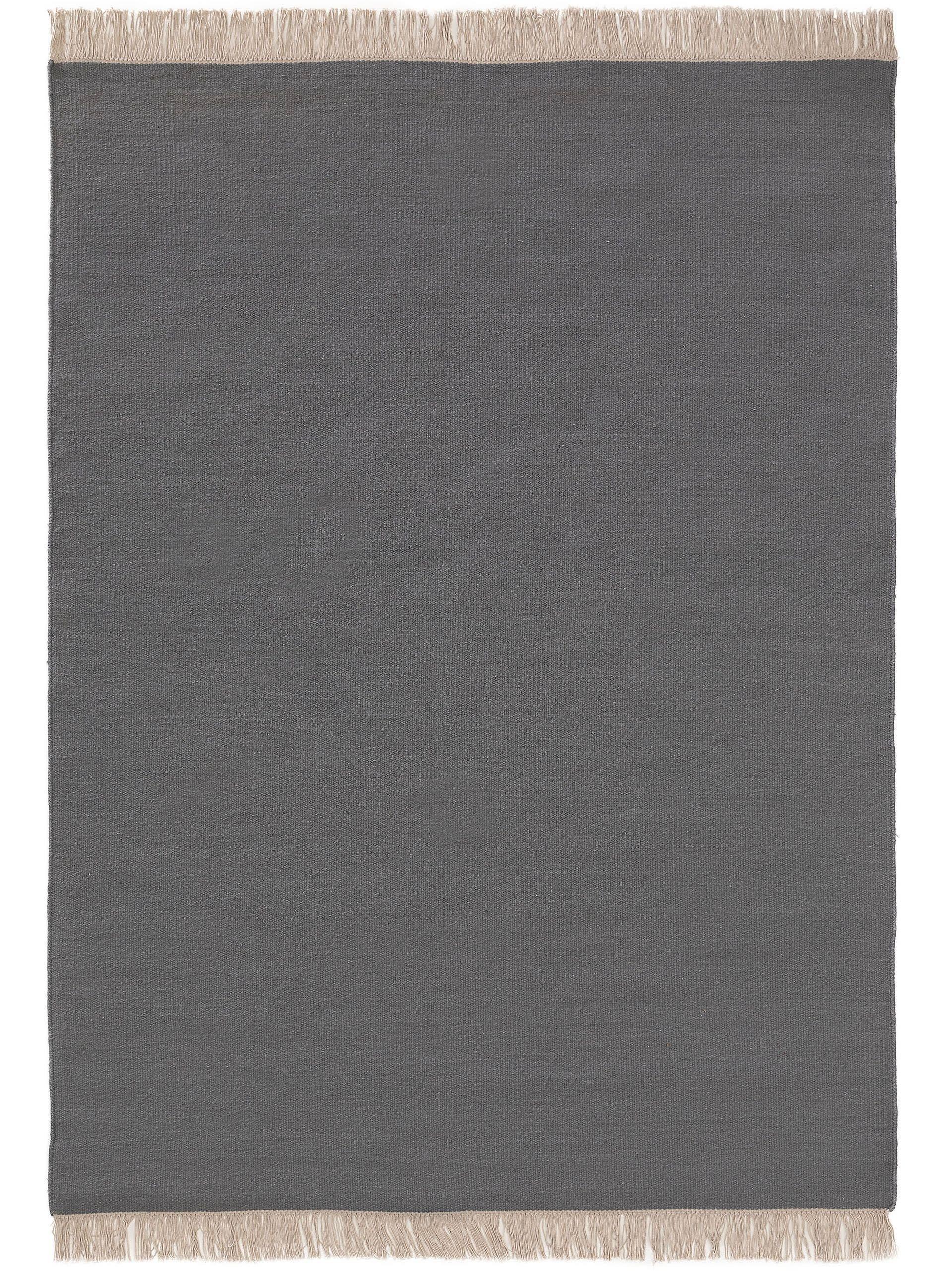 Benuta Tapis de laine Liv Gris  