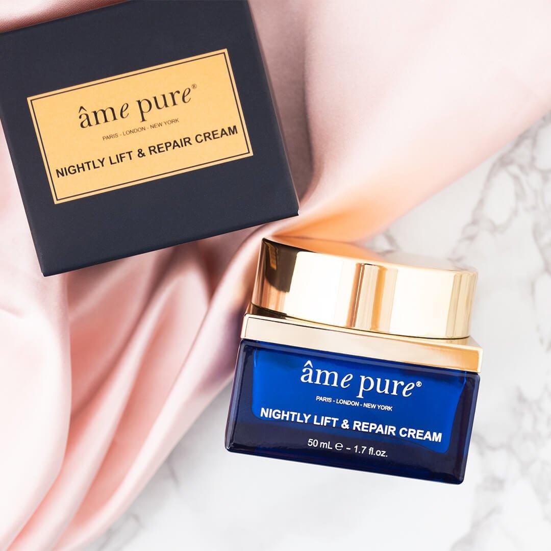 âme pure  Nightly Lift & Repair Nachtcreme- Luxuriöse Nachtcreme für reife Haut/ Reduzierung der Falten/ Lifting-Effekt 