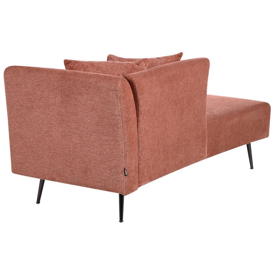 Beliani Chaise longue côté droit en Tissu Moderne RIOM  