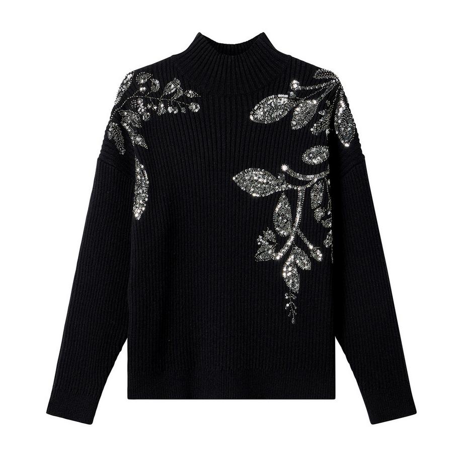 Joe Browns Rippenstrickpullover mit Stehkragen  