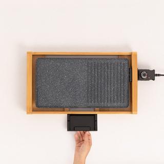 CREATE STONE FLAT BAMBOO - 1800W Elektro-Grillplatte  