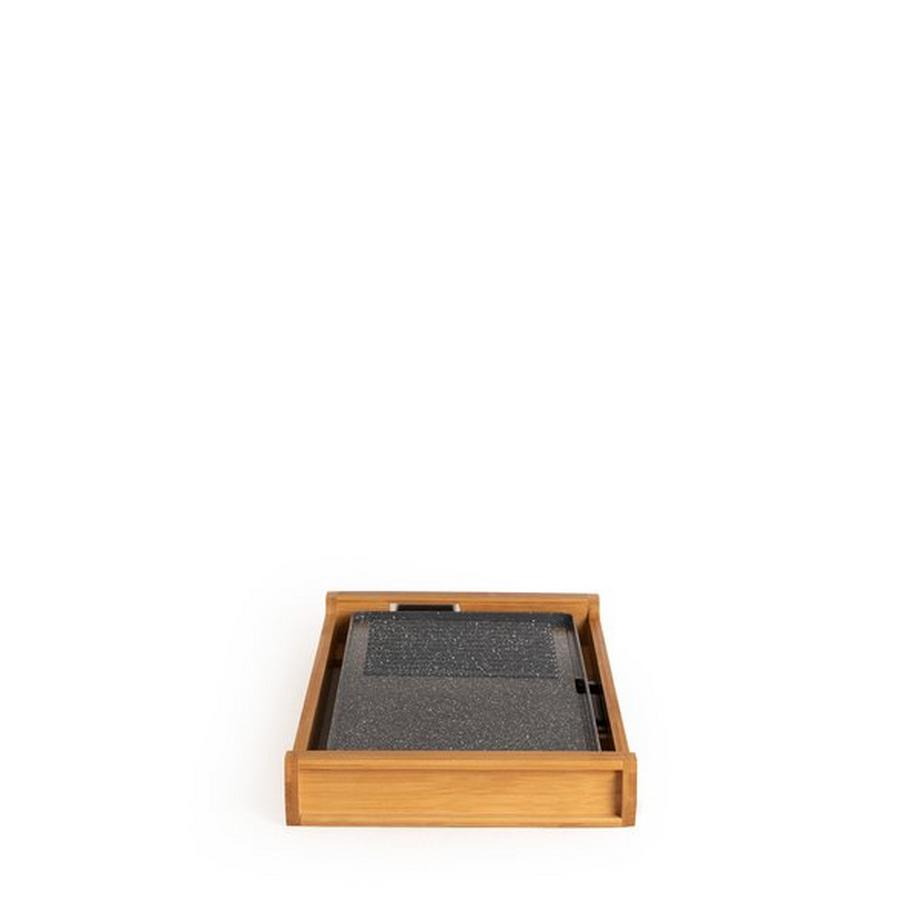 CREATE STONE FLAT BAMBOO - 1800W Elektro-Grillplatte  