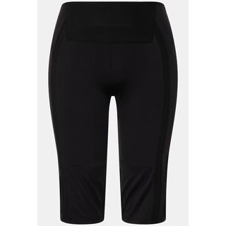 Ulla Popken  Pantaloncini slim da ciclista in tessuto elasticizzato con inserti in mesh 