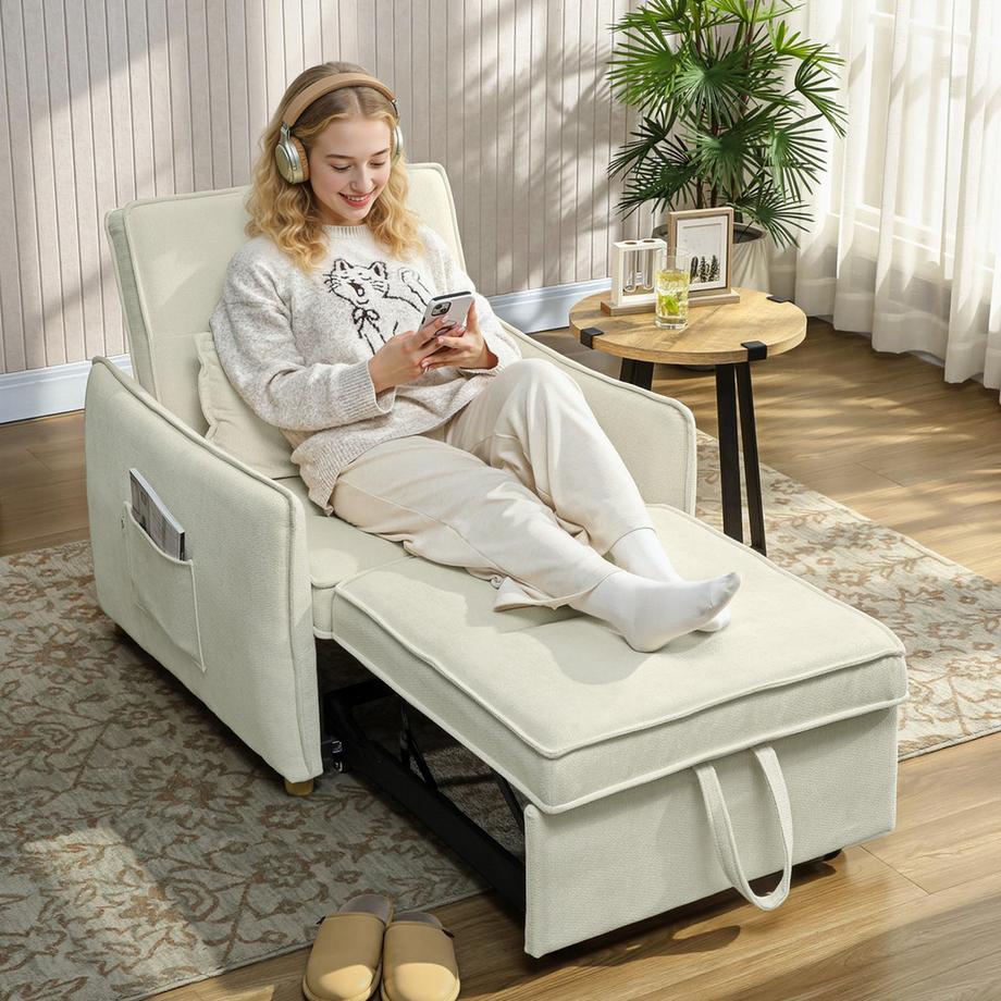 HOMCOM Fauteuil-lit  