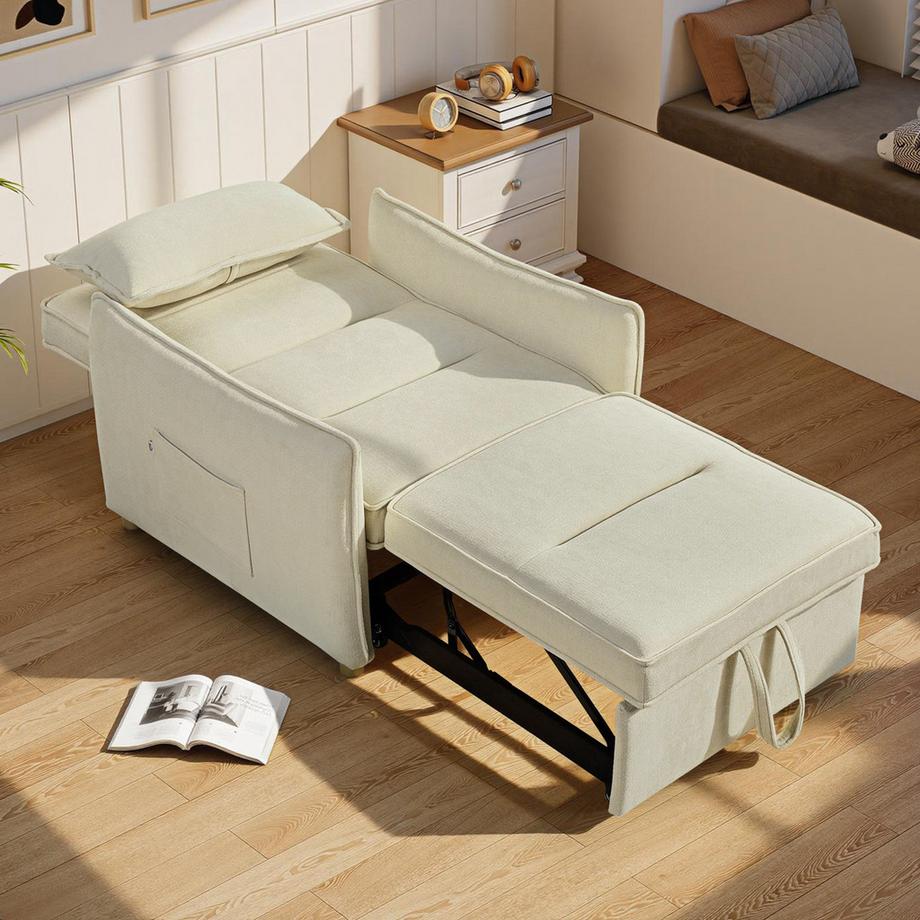 HOMCOM Fauteuil-lit  