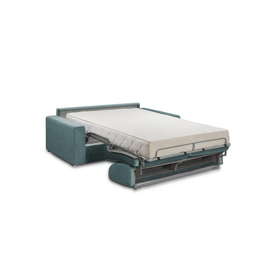 Vente-unique Canapé 3 places conible express en velours CALIFE menthe Couchage 1Matelas  
