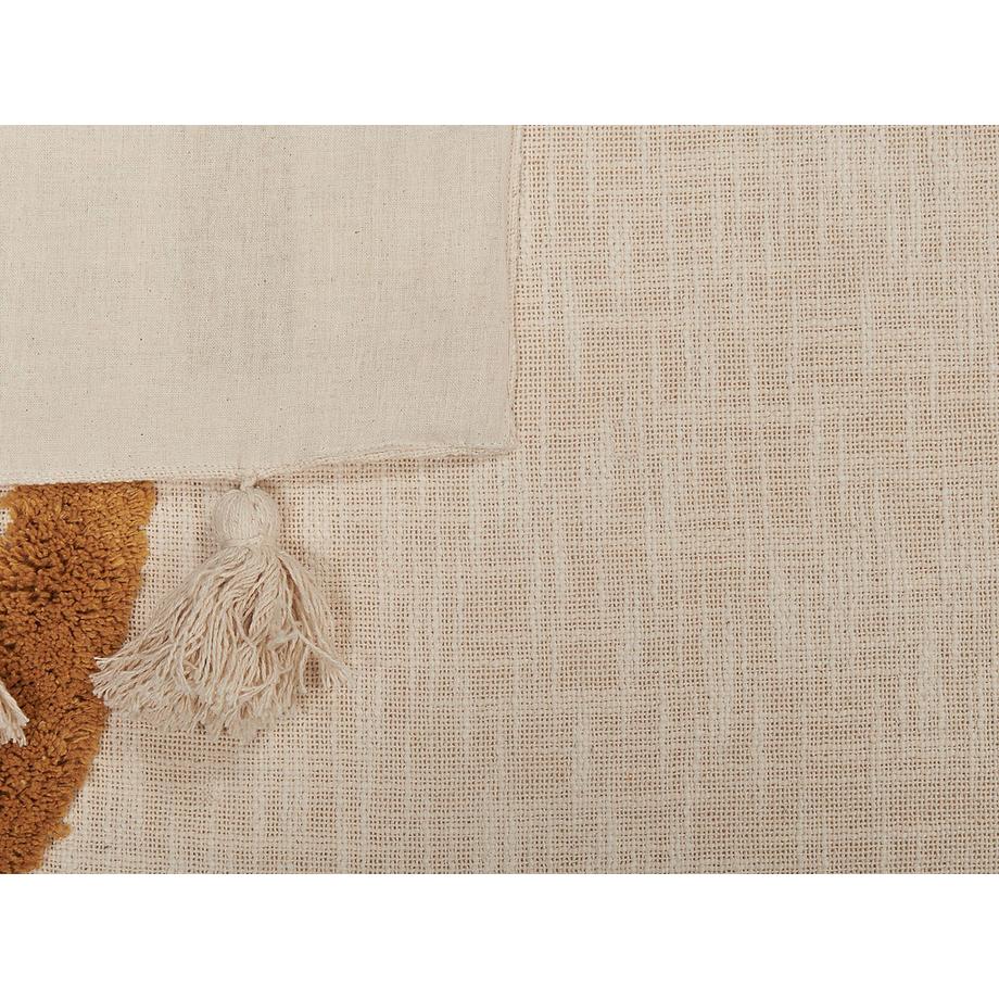 Beliani MATHURA Baumwolle Boho Kuscheldecke  