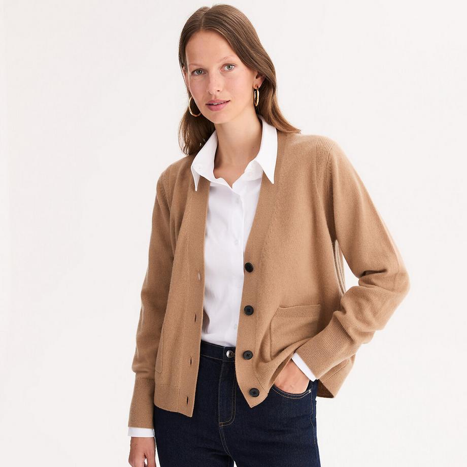 La Redoute Collections Gilet en cachemire finement tricoté  