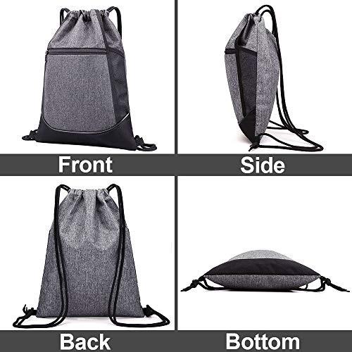 Only-bags.store Wasserdichte Sport-Turnbeutel mit Innen- und Aussentaschen  