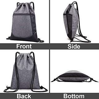 Only-bags.store Wasserdichte Sport-Turnbeutel mit Innen- und Aussentaschen  