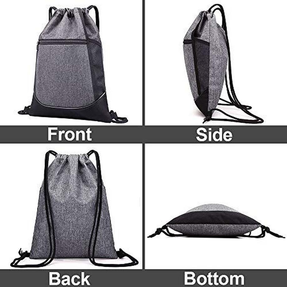 Only-bags.store Sac de sport à cordon imperméable avec poches intérieures et extérieures  