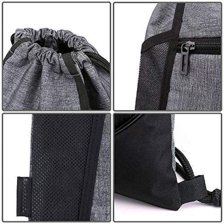 Only-bags.store Sac de sport à cordon imperméable avec poches intérieures et extérieures  