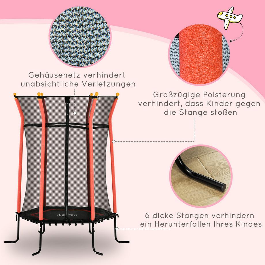 HOMCOM Trampoline pour enfants  