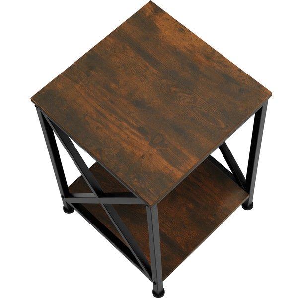 Tectake Table d’appoint CARLTON 40,5x40,5x52,5cm  