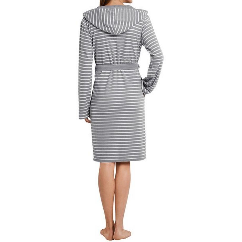 Schiesser Bademantel Casual Bequem sitzend Gestreift  