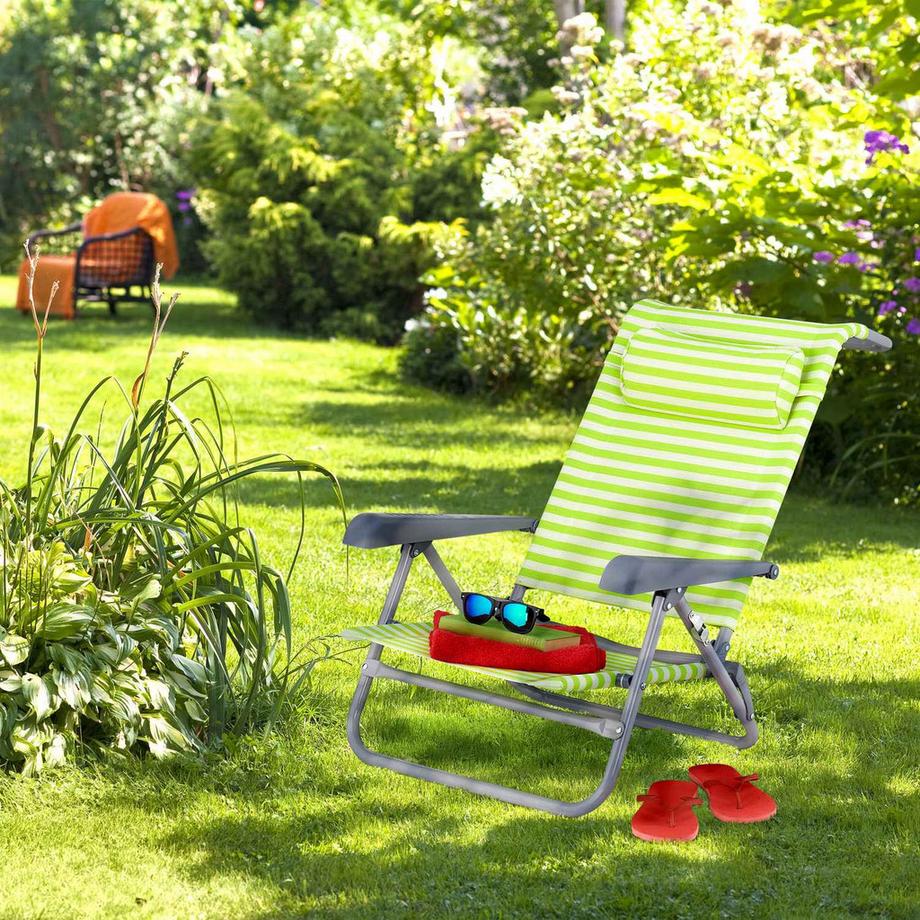 B2X Strandkorb mit Nackenkissen – klappbar  