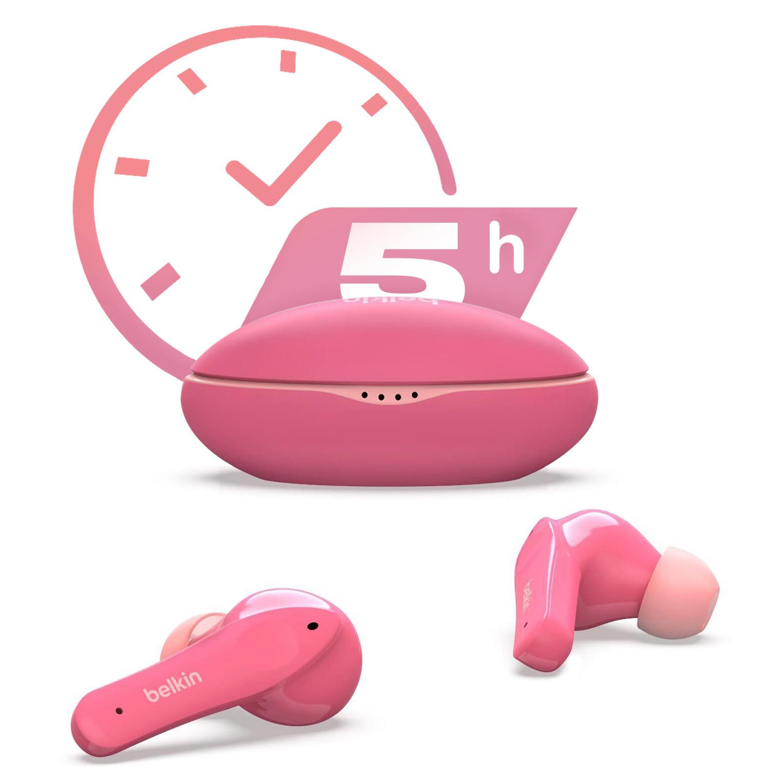 belkin  Auricolari Bluetooth per bambini rosa 