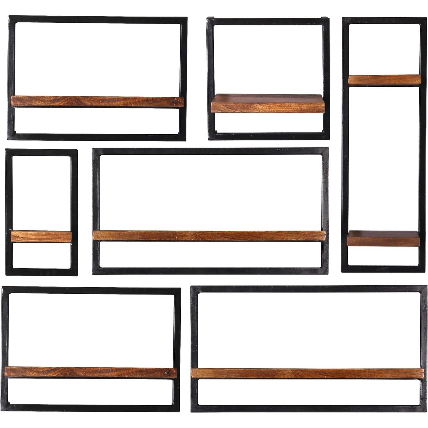 mutoni Mensola a muro Havana naturale 120x25x110 (7 pezzi)  