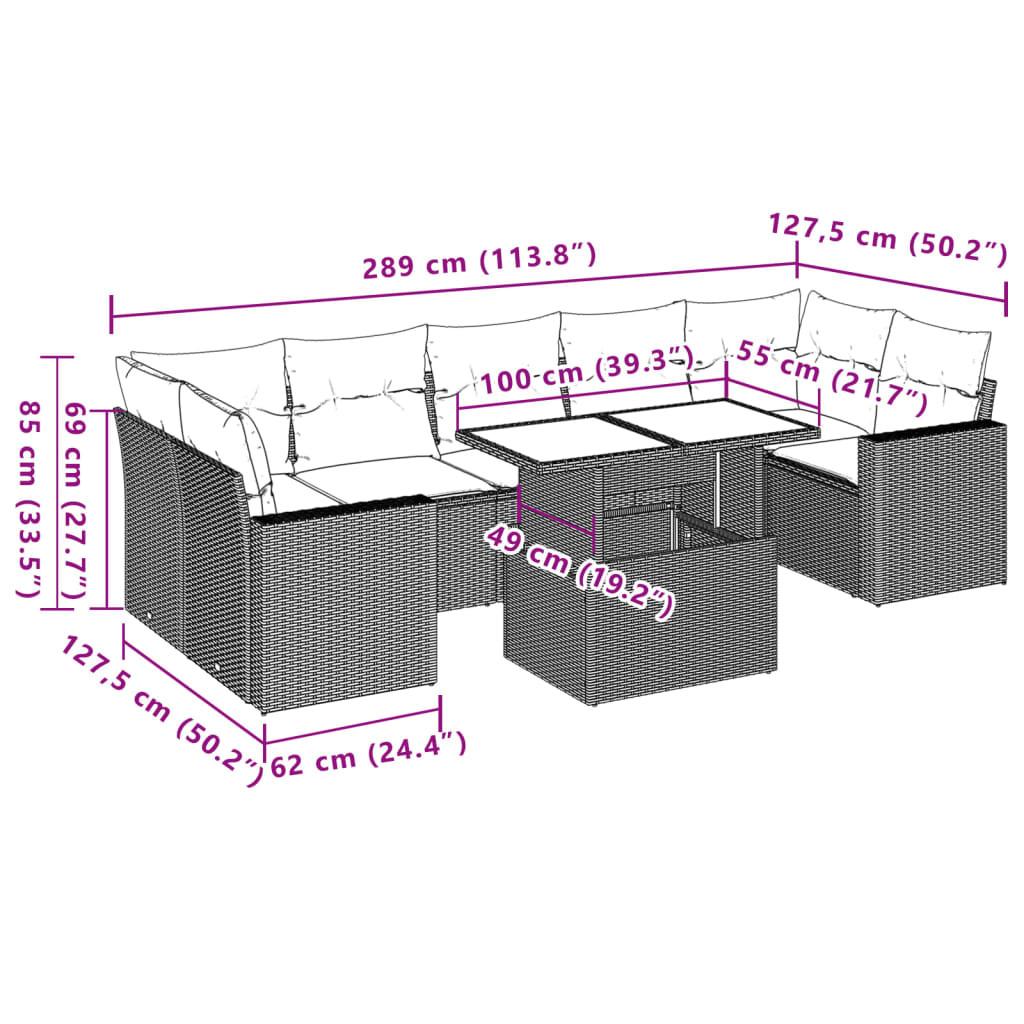 VidaXL Garten sofagarnitur poly-rattan  