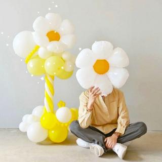 eStore  Ballons en aluminium en forme de fleur - 2 pcs 