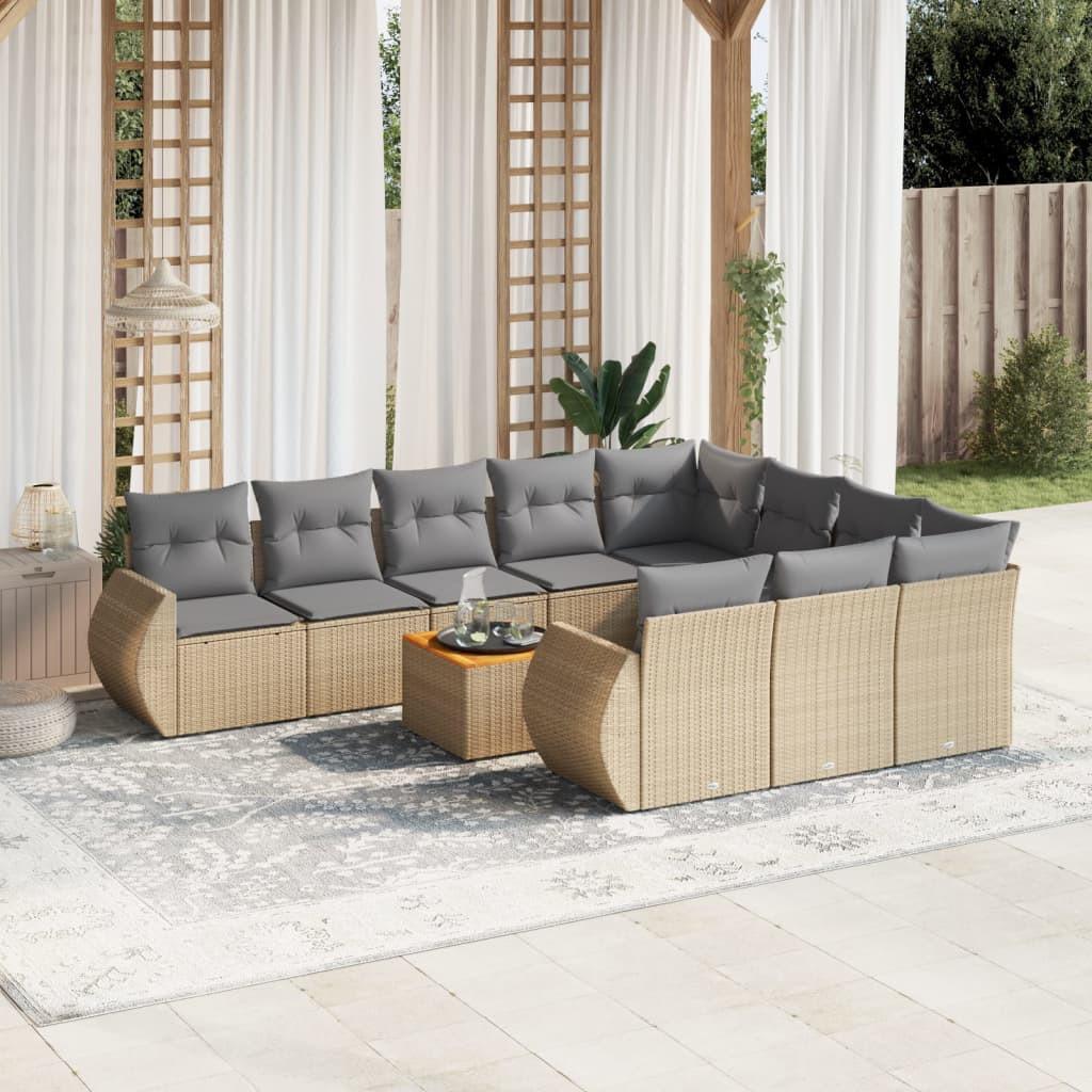 VidaXL Garten sofagarnitur poly-rattan  