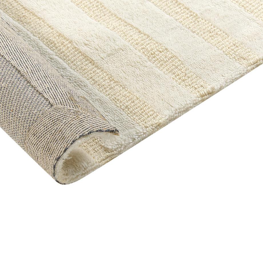 Beliani Tapis en Laine Minimaliste ABEGUM  