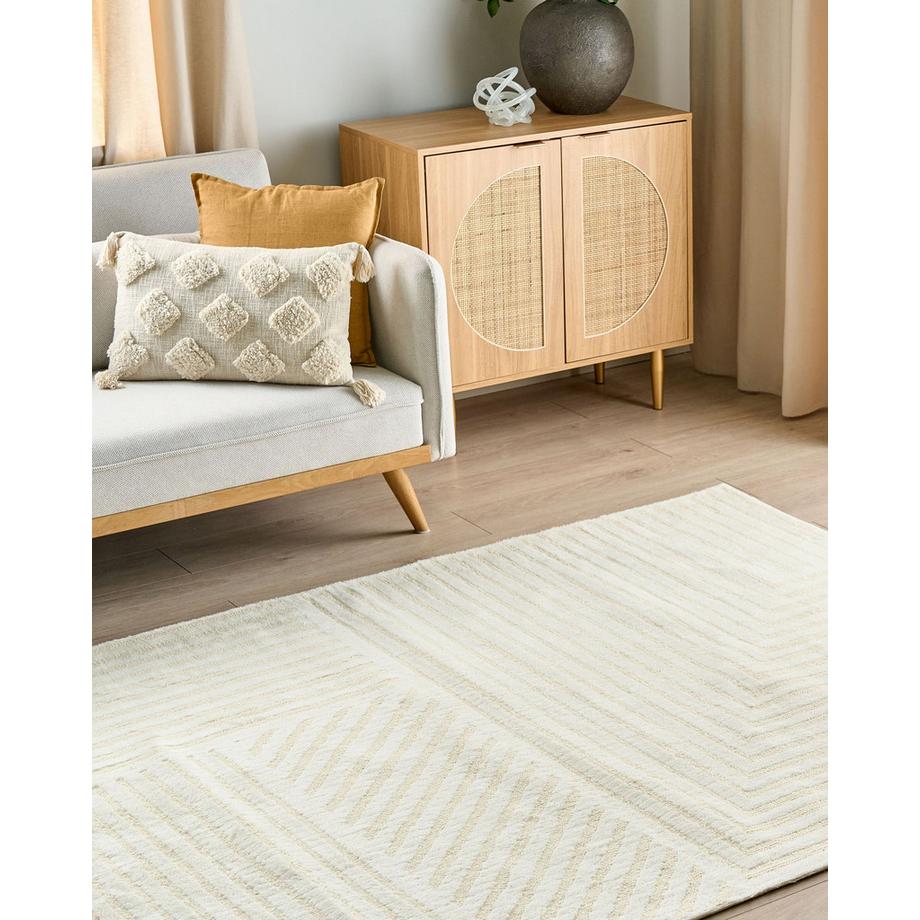 Beliani Tapis en Laine Minimaliste ABEGUM  