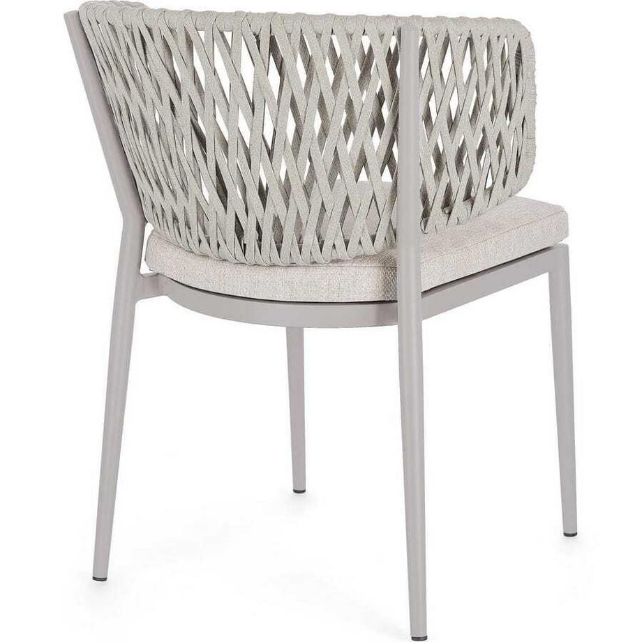 mutoni lifestyle Gartenstuhl Noella hellgrau  