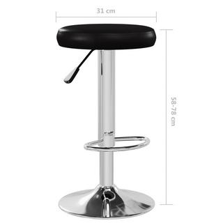 VidaXL Tabouret de bar cuir artificiel  