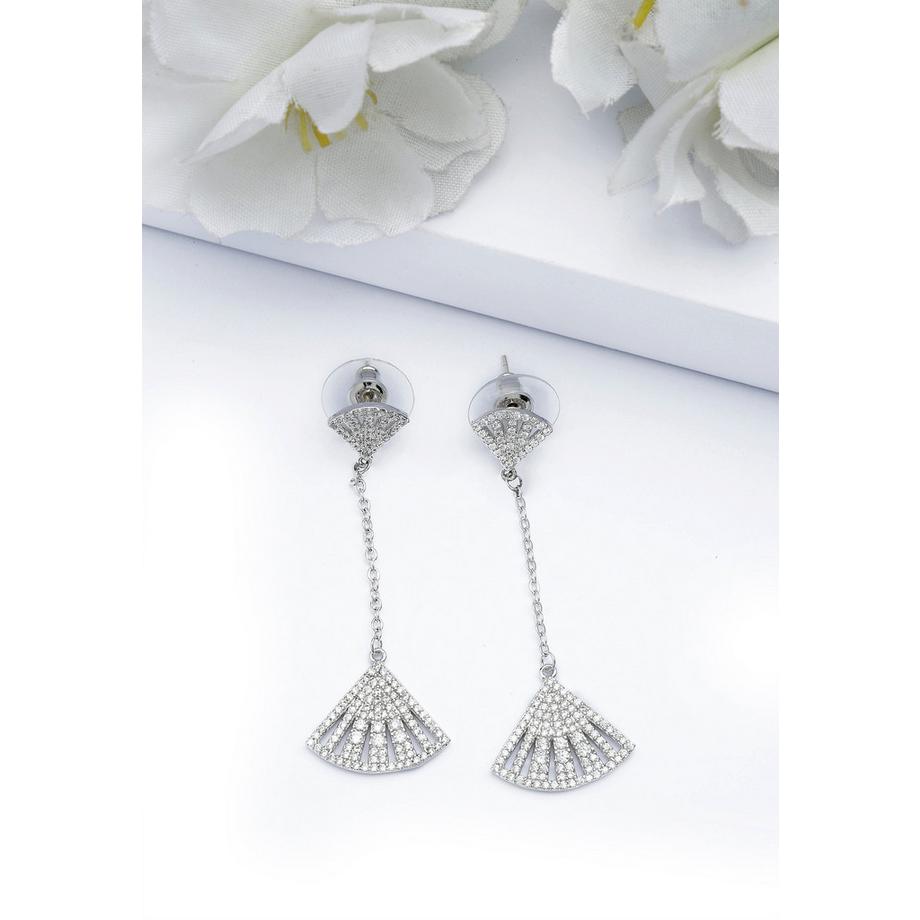 AVANT-GARDE PARIS  Silberfarbene Küsten-Lange Ohrringe 