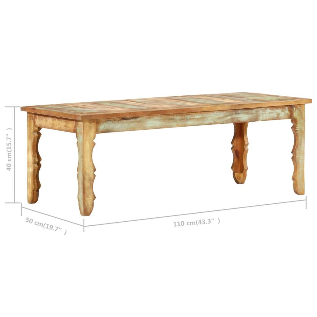 VidaXL Table basse bois de récupération  