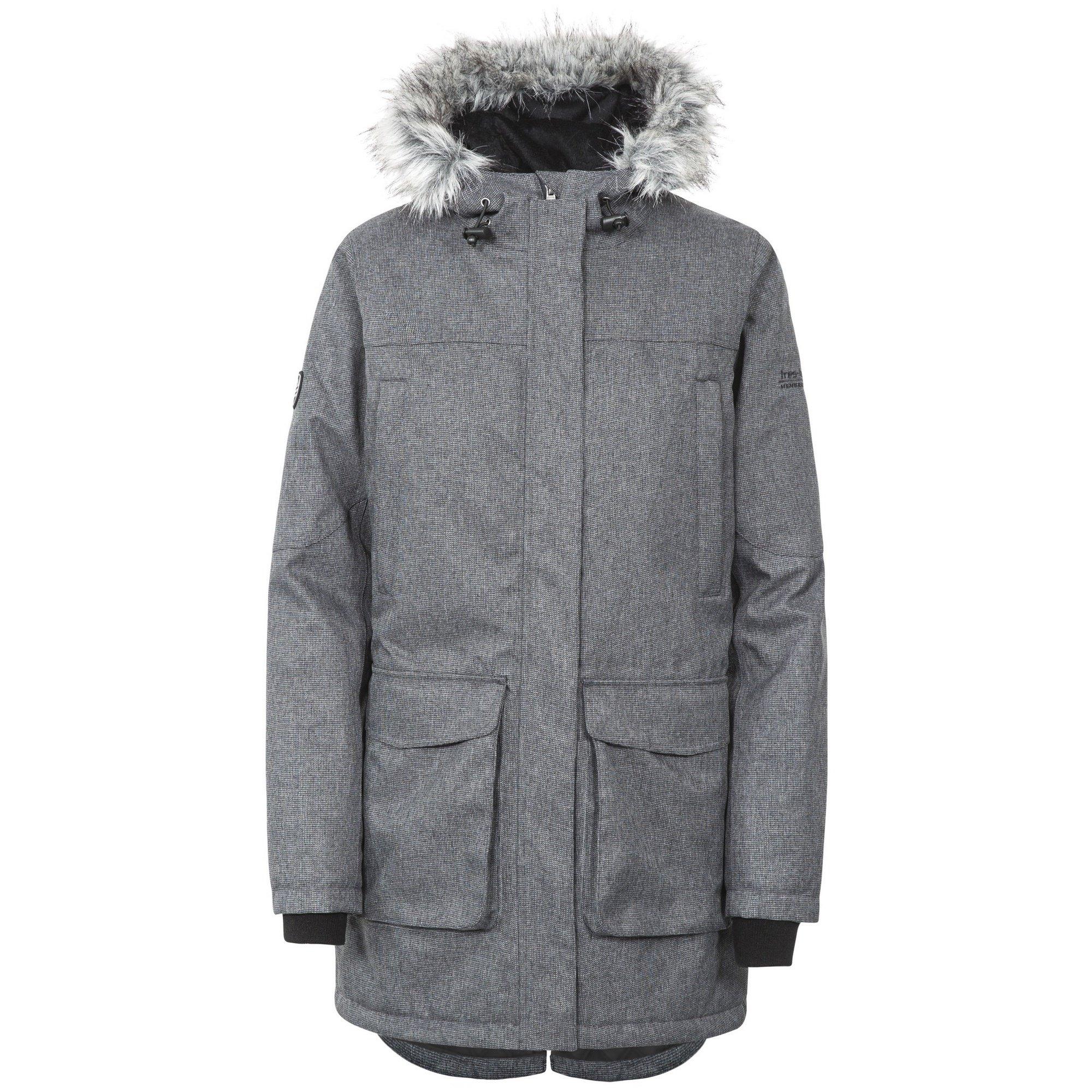 Image of Outdoorjacke Thundery Mit Kapuze, Wasserdicht Damen Taubengrau 3XL