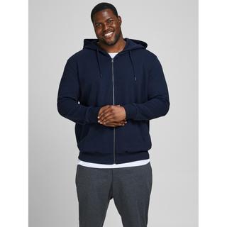 JACK & JONES  Felpa grande con cappuccio e zip Jack & Jones Basic Bleu 