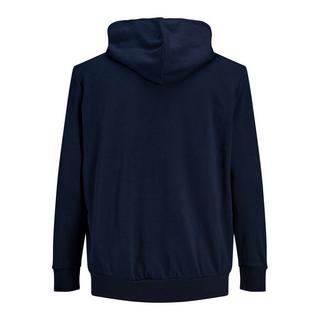 JACK & JONES  Felpa grande con cappuccio e zip Jack & Jones Basic Bleu 