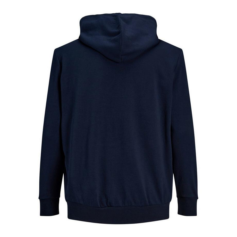 JACK & JONES Sweatshirt mit Reissverschluss und Kapuze Grosse Grössen Basic Bleu  