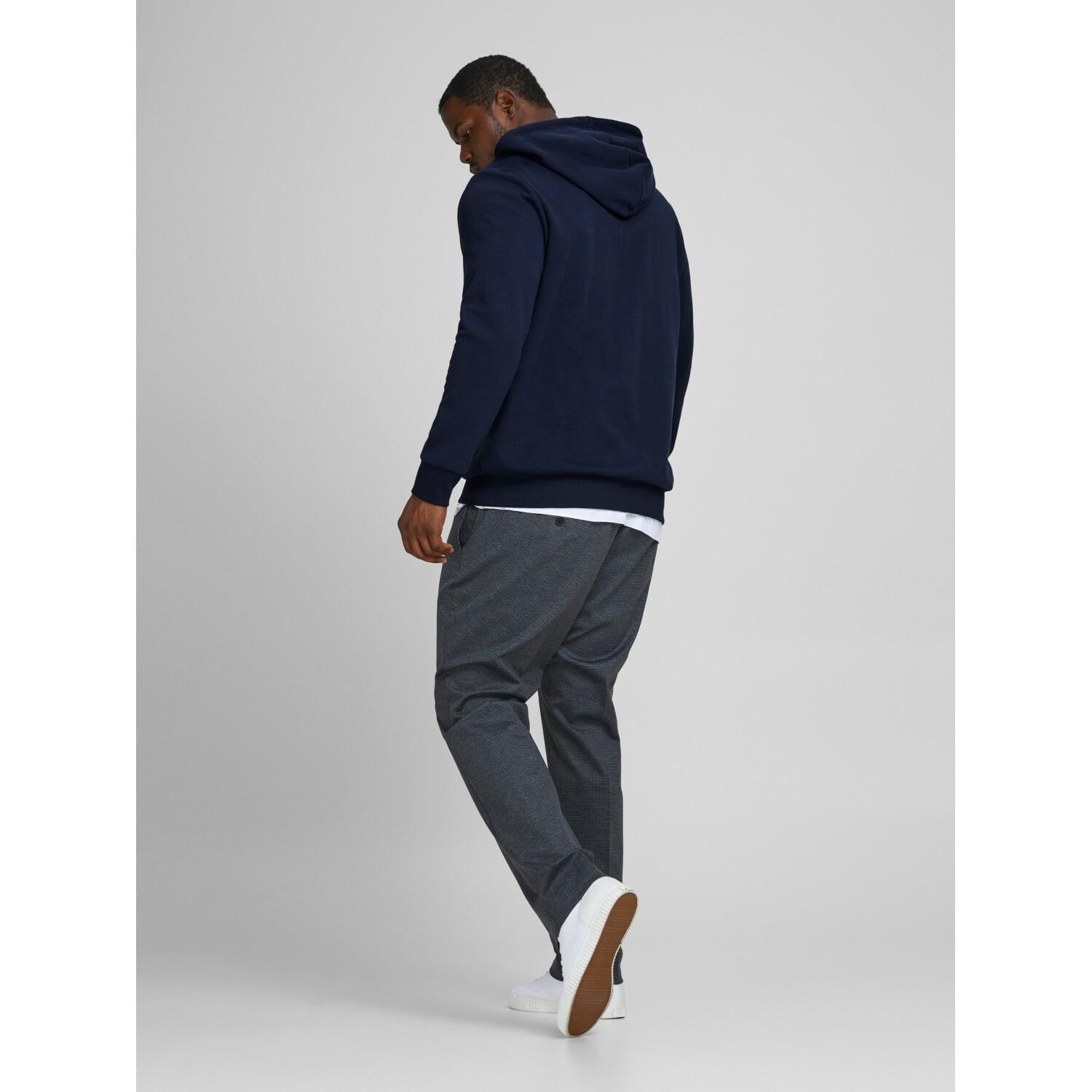 JACK & JONES  Felpa grande con cappuccio e zip Jack & Jones Basic Bleu 