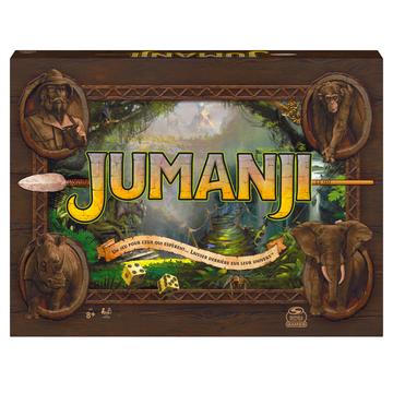 Games Jeu JUMANJI - Retro Nouvelle Edition - Jeu de Société pour Toute La Famille avec Plateau de Jeu, Nombreux Défis Et Ambiance du Film Version Française - 6062338 - Jeu 8 Ans et +