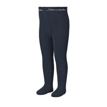 Kinder Strumpfhose mit Vollplüsch navy