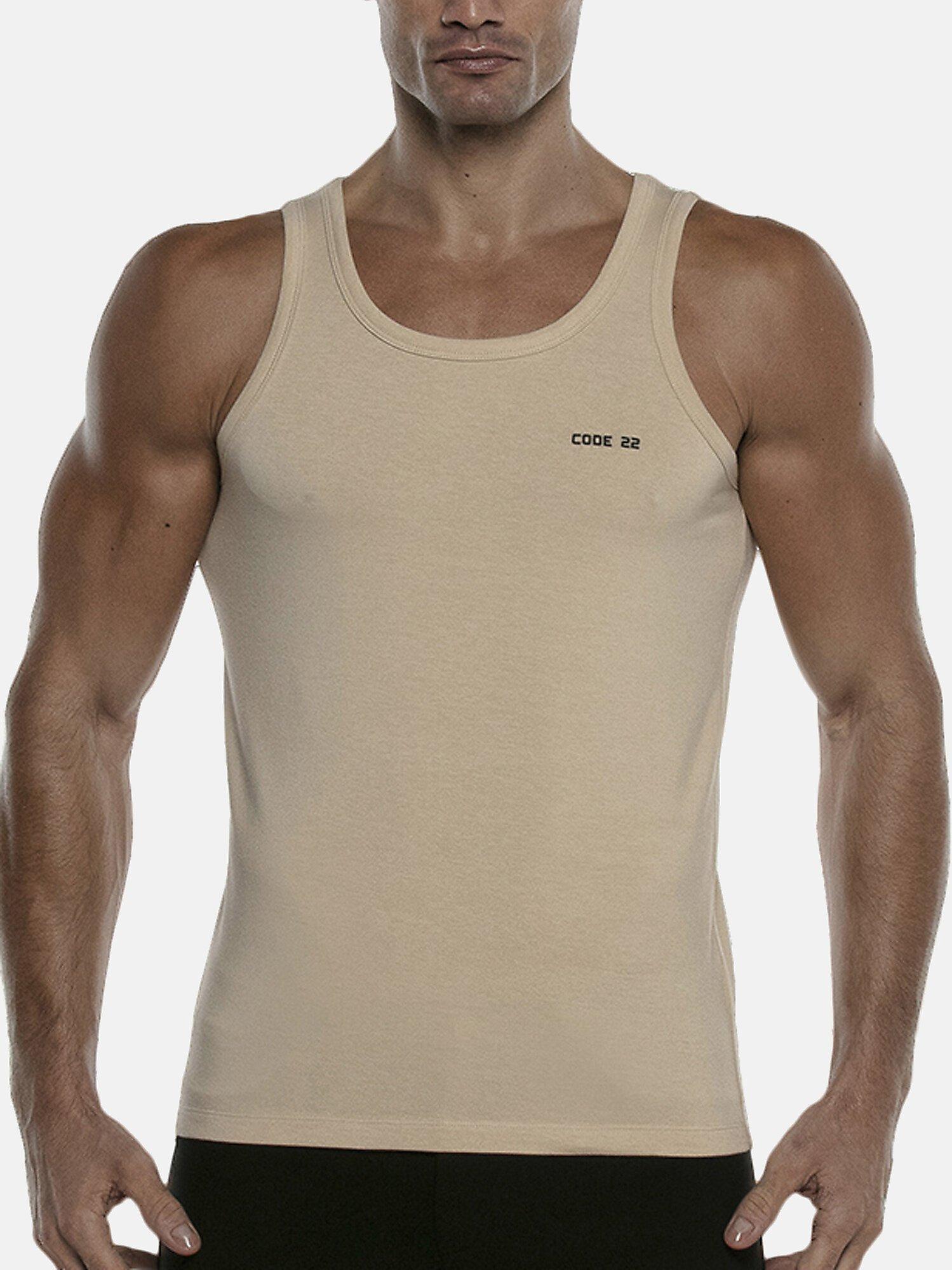 Image of Tanktop Basic Unisex Light Beige XL