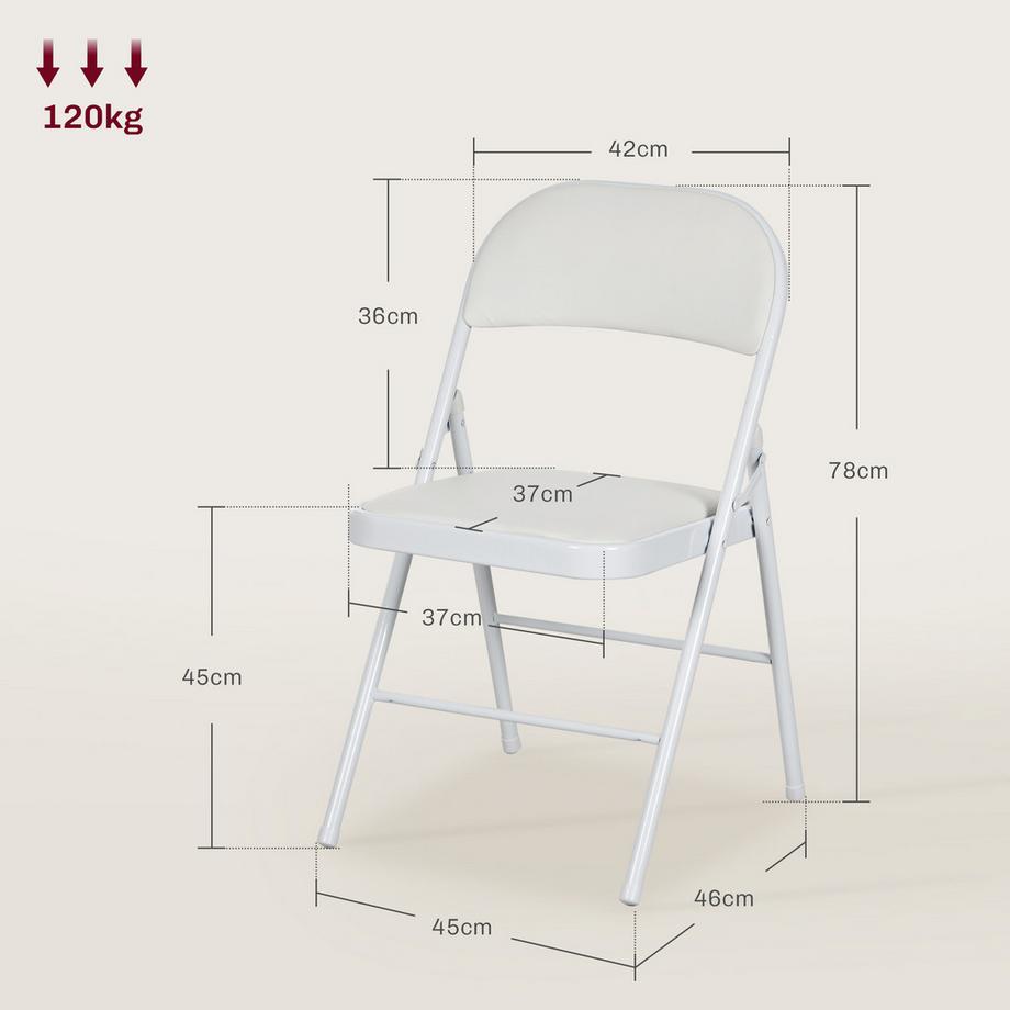 HOMCOM Chaise pliante  