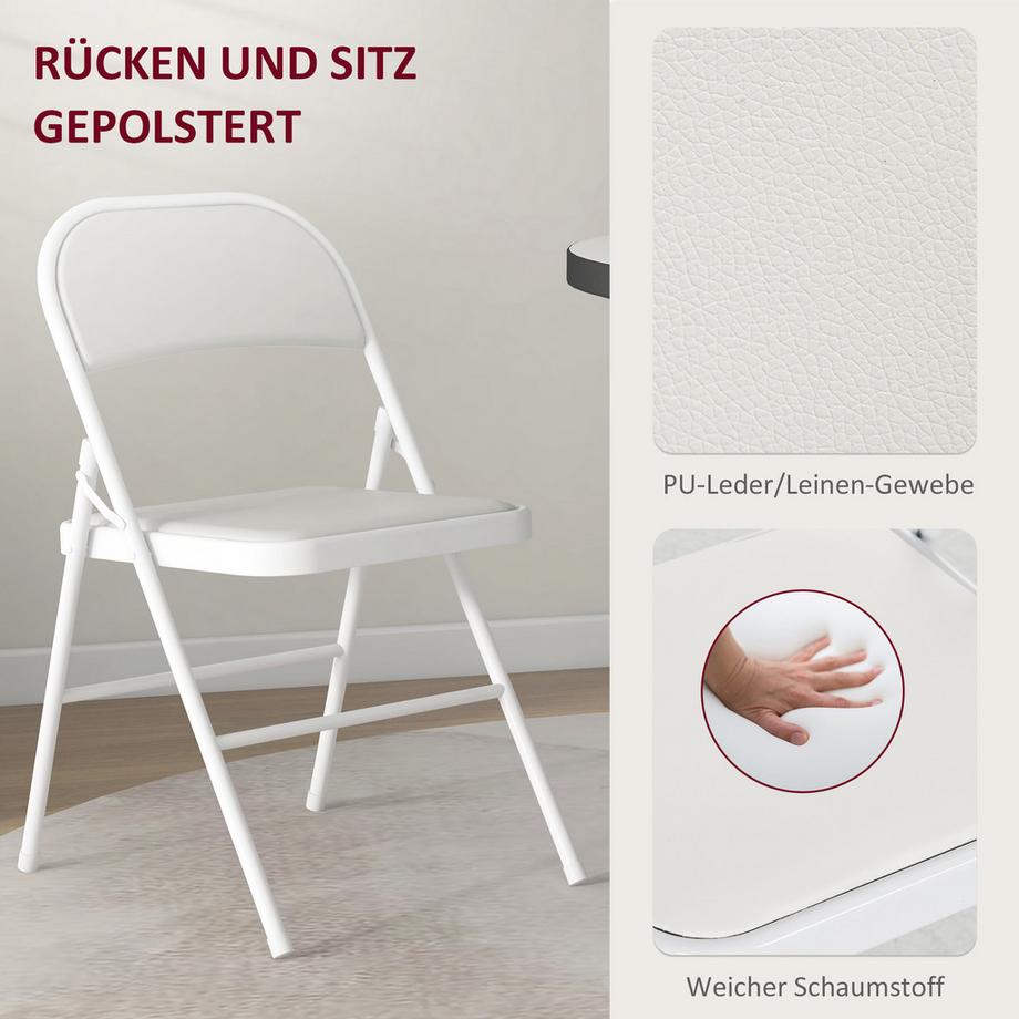 HOMCOM Chaise pliante  