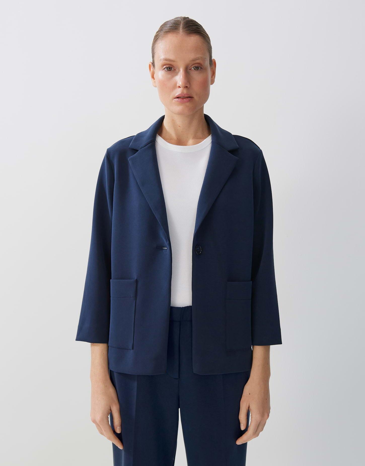 Image of Sweatblazer Nosalie Gerader Schnitt Damen Aquamarine 38
